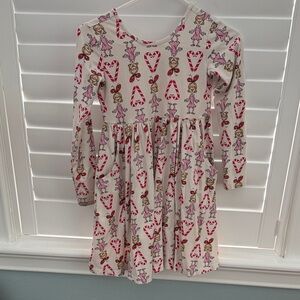 Hanna Andersson Pink and White Heart Grinch Ballerina Dress